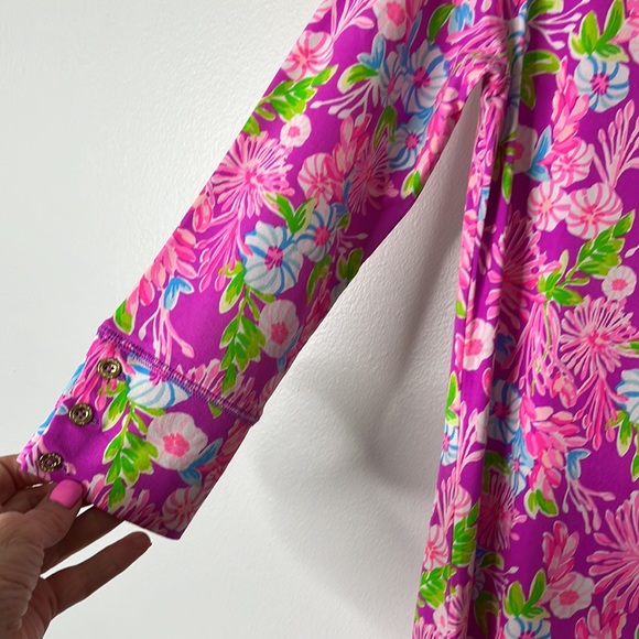 Lilly Pulitzer UPF50+ Sophie Dress in Amethyst Moms The Word, Size Medium. - Picture 9 of 12